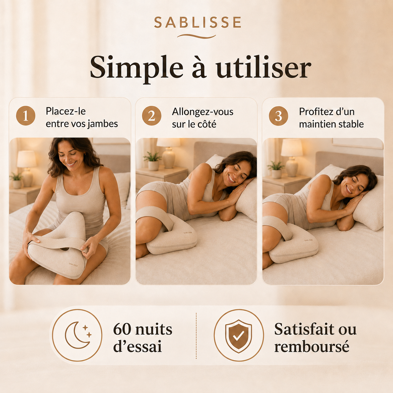 Coussin de sommeil ergonomique